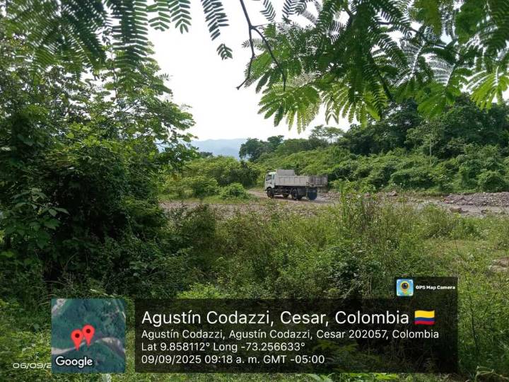 Retienen maquinaria de empresario minero en Codazzi: Alcaldía intensifica vigilancia ambiental