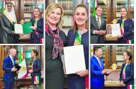 Reciben credenciales de cinco embajadores