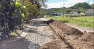 Corte de tránsito por obras de pavimentación en Bajo La Viña
