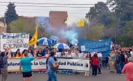 Decenas de manifestantes en Pico celebraron el rechazo al veto presidencial