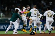 Deadspin | Athletics walk off vs. Royals on Shea Langeliers' double