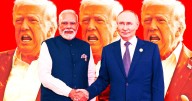 Trump Lashes Out After Putin and Modi Are Seen Holding Hands
