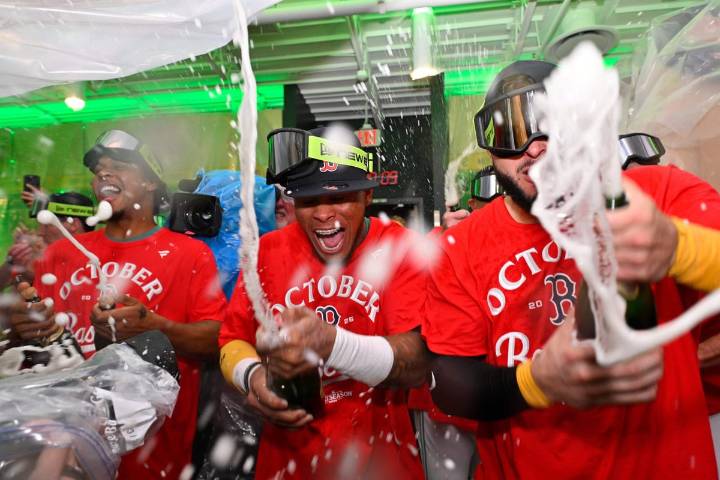 Inside the Red Sox playoff-clinching celebration: 'It was a total team effort'