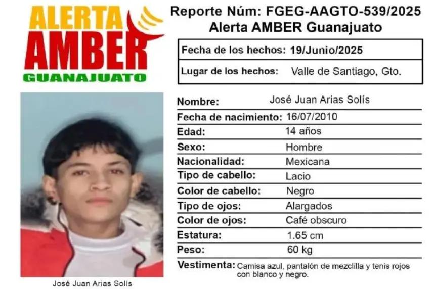 Urge ONU a México ubicar a adolescente desaparecido en Guanajuato