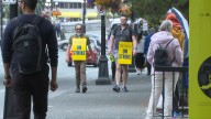 Striking workers bear sprayed outside Royal BC Museum, VicPD investigating