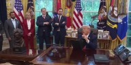 Trump orders crackdown on ‘domestic terrorists’ in escalation of campaign against political rivals