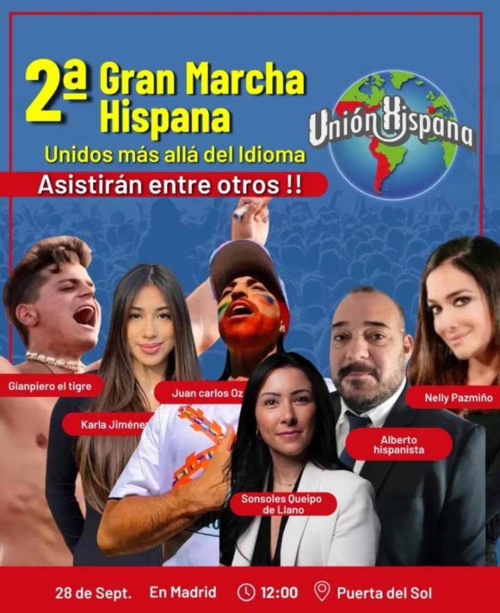 Madrid acogerá la 2ª Gran Marcha Hispana en Puerta del Sol el próximo 28 de septiembre