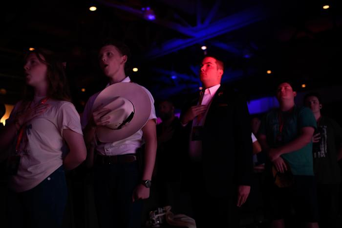“Be like Charlie”: Slain activist Kirk focus of Republican youth conference’s first night