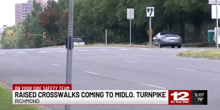 Raised crosswalks coming to Midlothian Turnpike