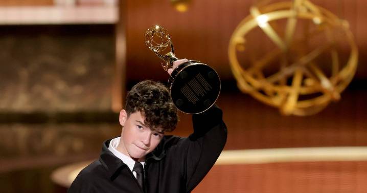 Netflix Adolescence star Owen Cooper wins acting Emmy aged just 15