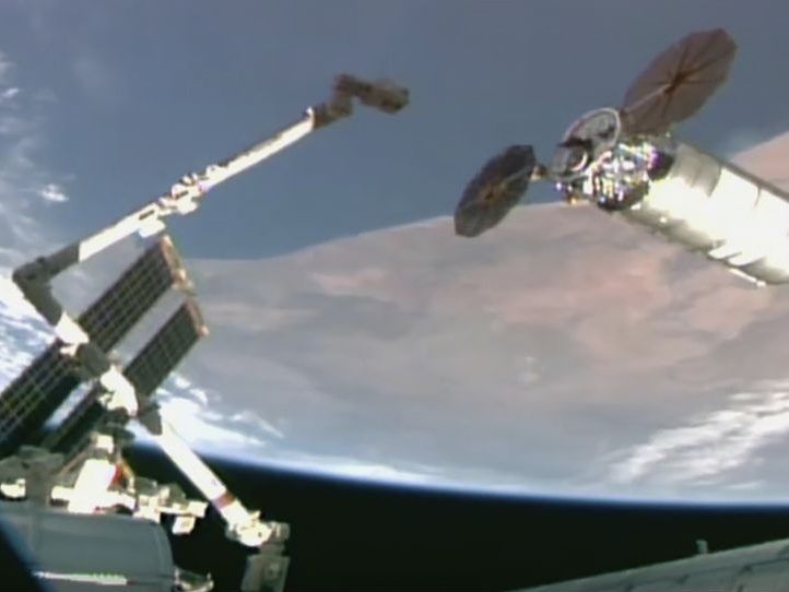 Delayed Northrop Grumman cargo ship reaches ISS after engine issue