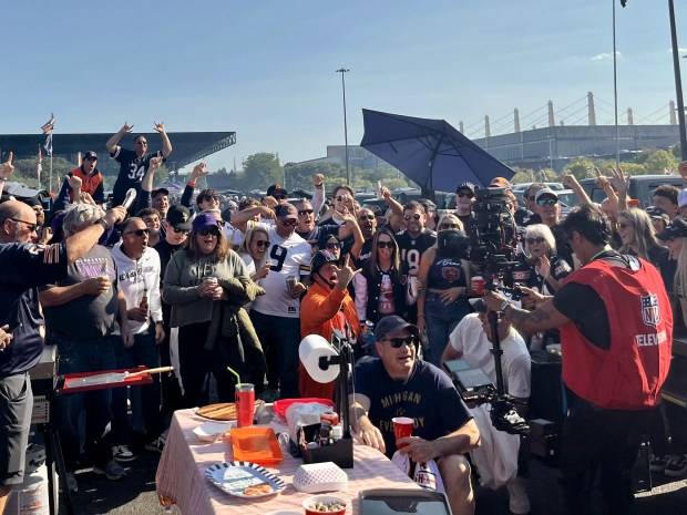 J.J. McCarthy’s family and friends flood tailgate lot ahead of NFL debut
