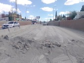 Trabajó Gobierno Municipal en limpieza de cemento en el periférico de la Juventud