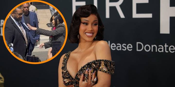 Cardi B protagonizó un enfrentamiento con un fotógrafo tras ser absuelta por agresión