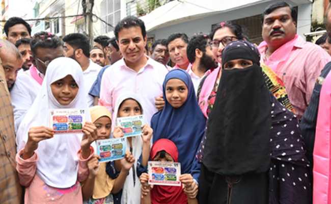 BRS distributes 'Congress debt cards'