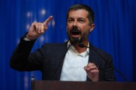Pete Buttigieg rallies against redistricting in home state of Indiana