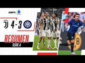 Juventus vs. Inter (4-3): resultado, resumen y goles por Serie A 
