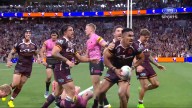 NRL finals 2025, Deine Mariner scores match-winning try, Broncos vs Panthers prelim, video