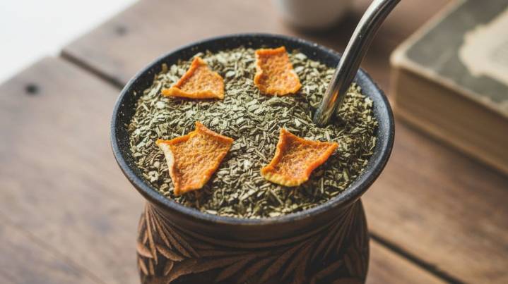 No es solo por el aroma: por qué recomiendan agregarle cáscara de naranja al mate