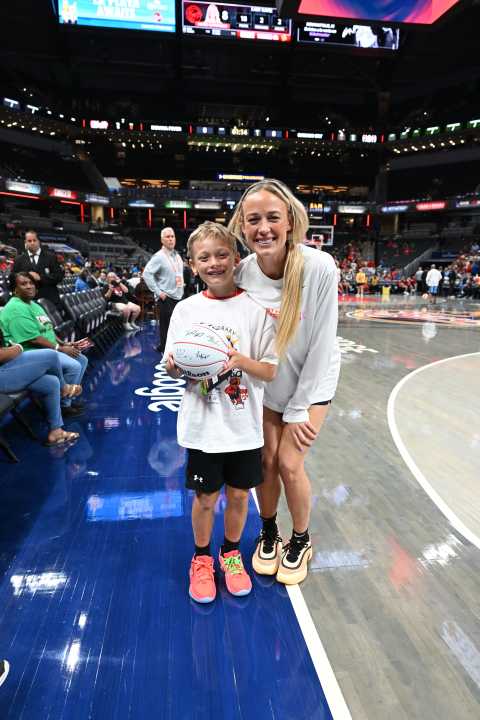 Snapshot: Fishers child honored during Fever home game