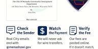Menasha Police Department warns of fraudulent invoice scam