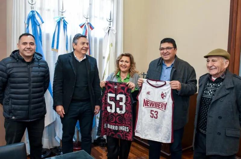 Fuentes recibió a la comisión directiva del Club Jorge Newbery