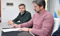 Merino firmó la concesión de residuos