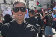 Polémica: L-Gante se sumó a una marcha a favor de Palestina y hay revuelo en las redes