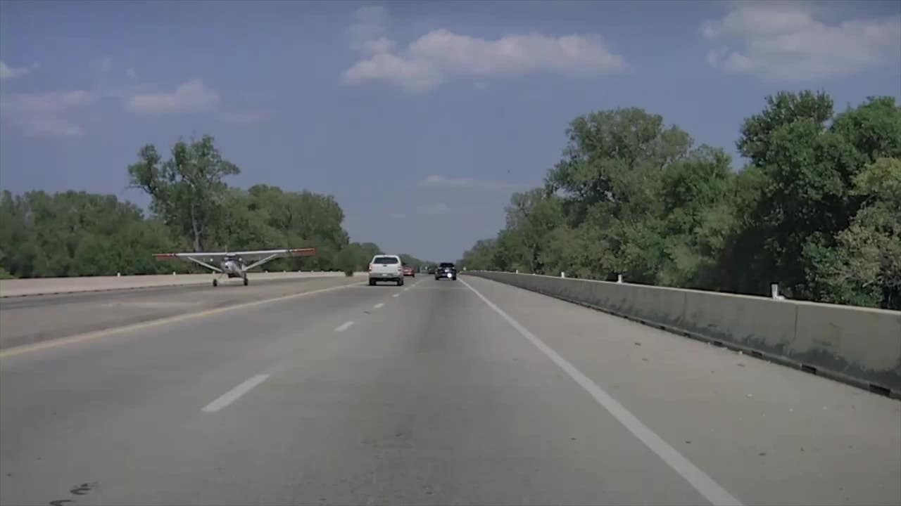 Plane makes emergency landing on Dallas roadway