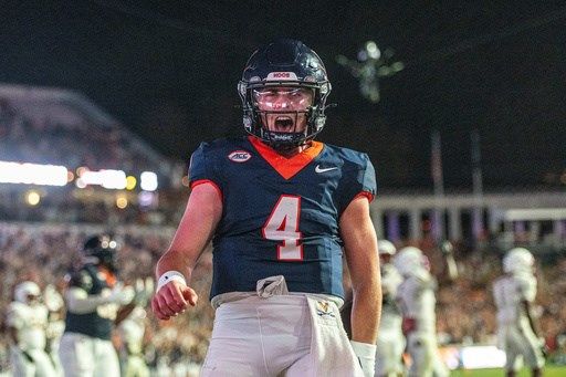 Virginia outlasts No. 8 Florida State 46-38 in second overtime