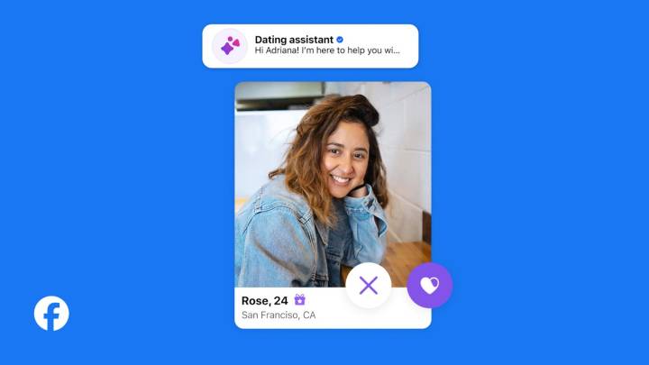 Meta lleva su inteligencia artificial hasta su servicio de citas: Facebook Dating tiene su propio ayudante para encontrar el amor