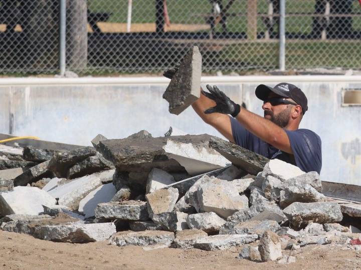 Work has begun to prolong the life of Wyoming's pool