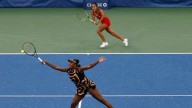 Serena coaching from afar as Venus and Fernandez reach US Open doubles quarters