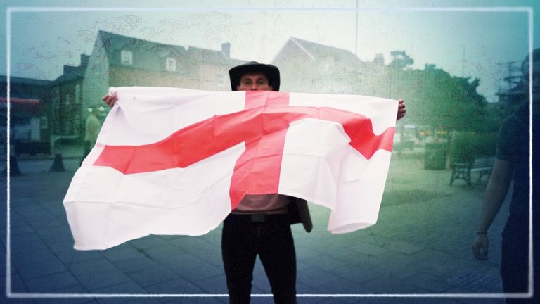 On the streets with England's flag-raisers - as one claims link to Tommy Robinson