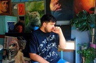 Lorenzo Mazarelli usa el celular para crear sus pinturas