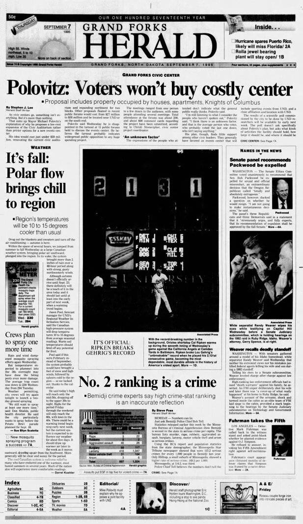 Today in History: September 7, 1995 - UND takes hits for 'ugly' web page