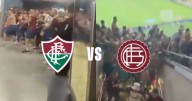 ¡NUEVO ESCÁNDALO EN LA SUDAMERICANA! Policía golpea a aficionados de Lanús en el enfrentamiento ante el Fluminense