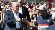 Donald Trump makes Ryder Cup trip to boost US team