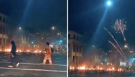 Portuarios encendieron barricadas y lanzaron fuegos artificiales en Valparaíso tras fracaso de negociaciones con dos empresas