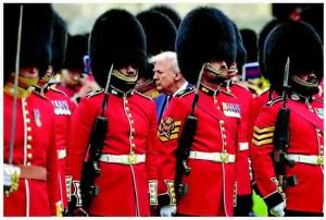 Trump basks in pageantry