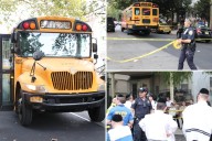 4-year-old girl critically injured after she's struck by school bus while crossing NYC street