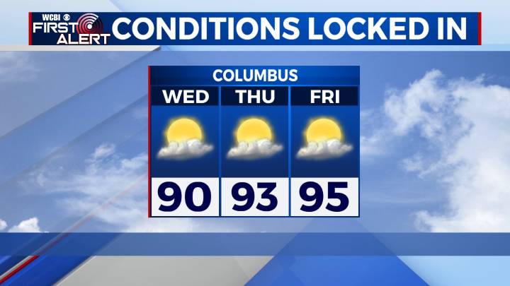 Hot but calm week ahead
