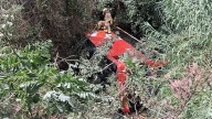 Un autobús con turistas vuelca en Santa Susanna (Barcelona) y deja dos heridos graves