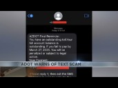 ADOT warns Arizonans of text message scams