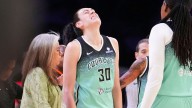 Liberty’s Breanna Stewart questionable for Game 2 after injuring left knee