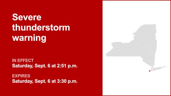 NYC weather: Brace for damaging winds and penny-sized hail with thunderstorms in Staten Island Saturday