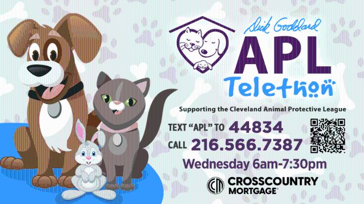11th Annual Dick Goddard Cleveland APL Telethon is today