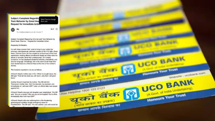 'Everyone's mother dies': UCO Bank official accused of toxic conduct in viral email