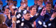 Tras el triunfo, Kicillof dijo que Milei “va a tener que rectificar el rumbo” y pidió que el Presidente lo convoque a una reunión