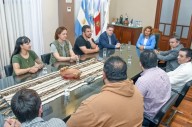 Fuentes recibió a directivos de la Fundación Espartanos que impulsa el rugby